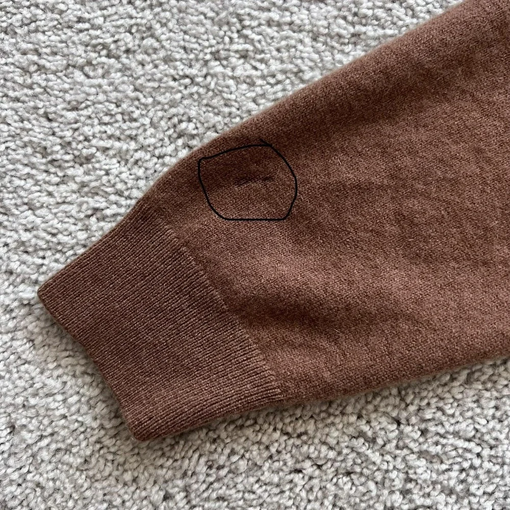 Nordstrom Men's Shop Cashmere Sweater Mens 3XL Brown Crewneck Knit Pullover